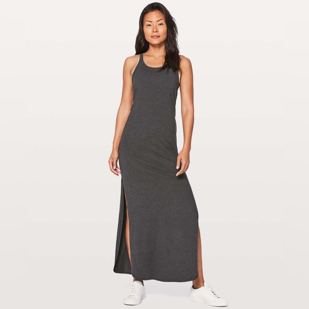 lululemon athletica heathred grey refresh Maxi Dress